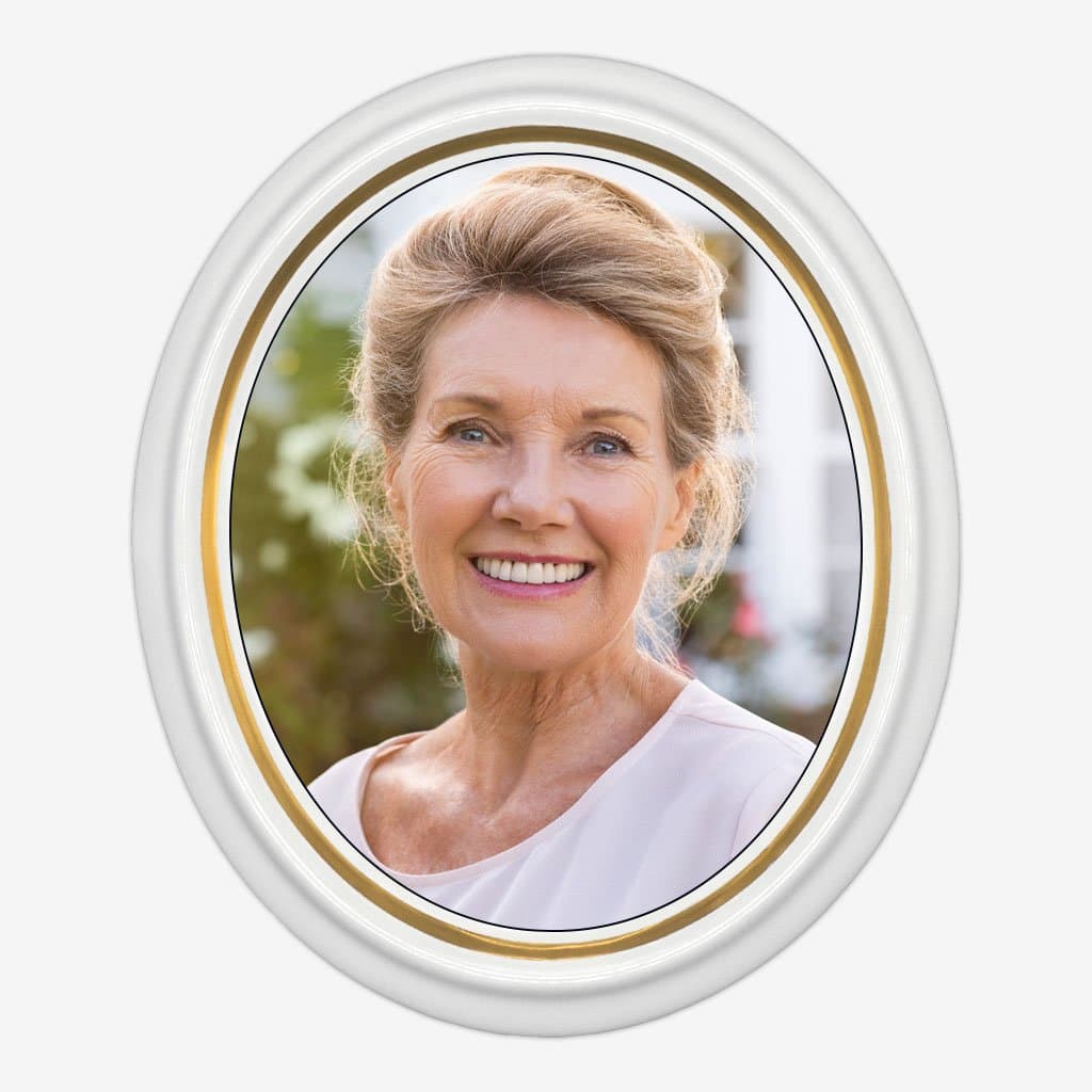 Fotos para lápidas en cerámica personalizadas - Óvalo Boemia